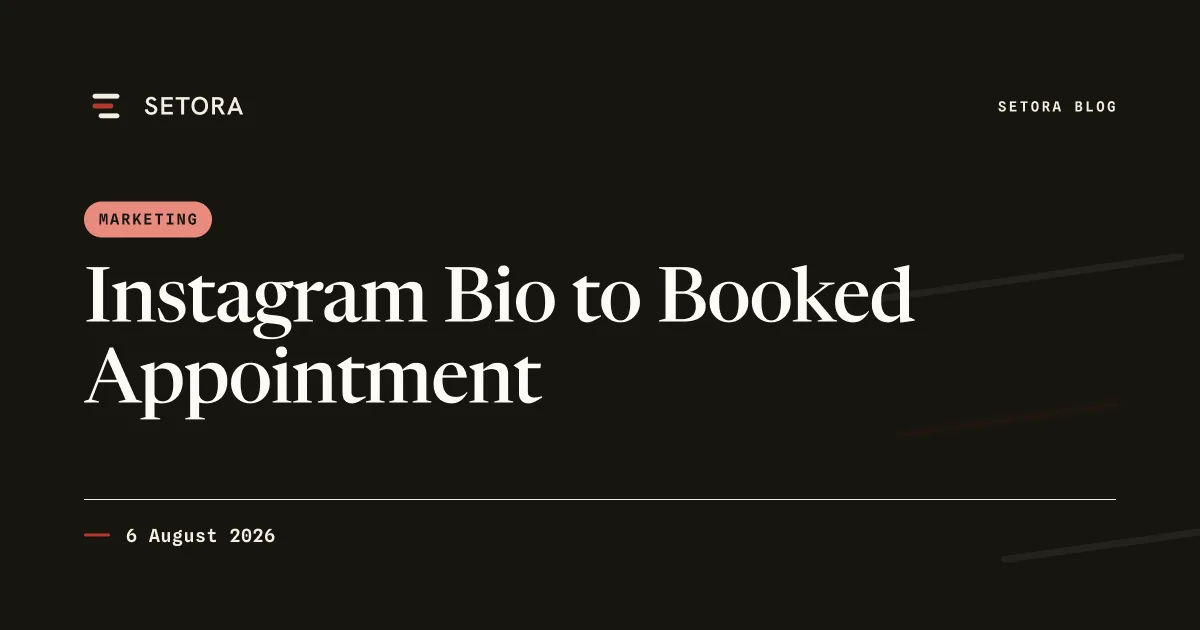 Instagram Bio to Booked Appointment