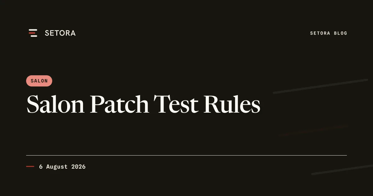 Salon Patch Test Rules