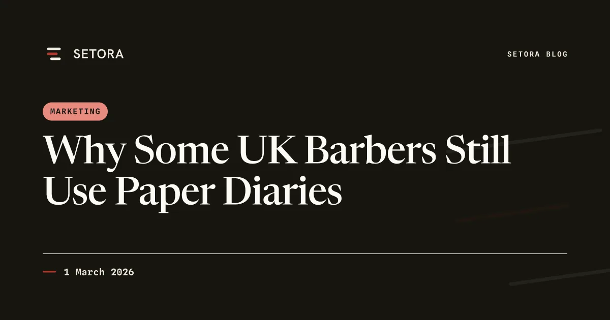 Why Some UK Barbers Still Use Paper Diaries